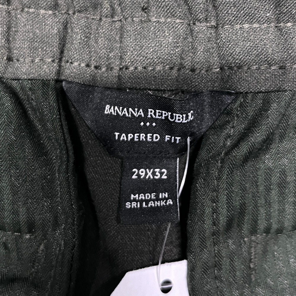 Banana Republic Pants Mens 29x32 Olive‎ Green Tapered Athletic Fit Chinos 3759 - Picture 4 of 7